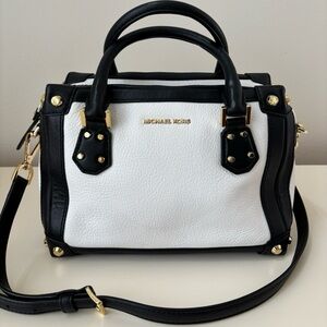 Michael Kors Black and White Crossbody